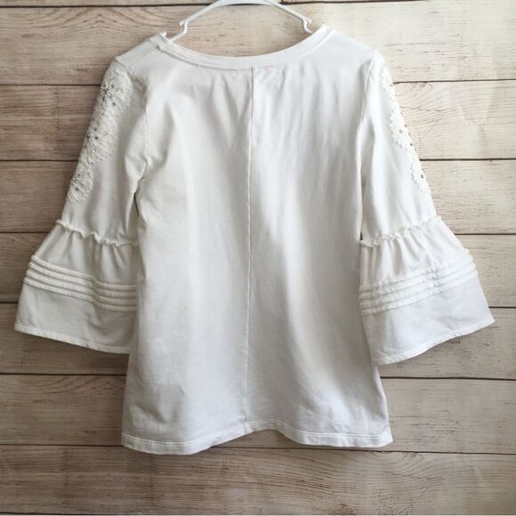 LILLY PULITZER FATIMA TOP IN WHITE - Picture 8 of 9